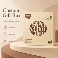 Coffret cadeau de luxe pour bébé, emballage en papier personnalisé pour les crèmes et lotions pour bébés, vente en gros