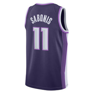 Herren Sacramento #11 Domantas Sabonis Basketball Trikot Bestickte Jugend Sommer uniform mit City Edition Logos Genähte Hemden - Product Image 4