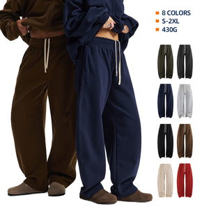 Pantaloni <span class=keywords><strong>in</strong></span> <span class=keywords><strong>Cotone</strong></span> CVC 430 Gsm Personalizzati OEM/ODM, <span class=keywords><strong>Joggers</strong></span> Felpati con Gamba Curva - Product Image 3