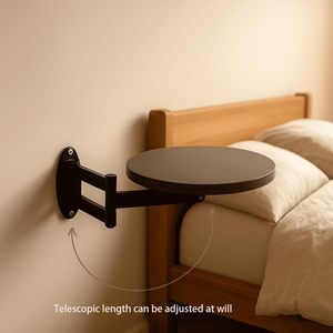 <span class=keywords><strong>Table</strong></span> pliante murale en bois à angle réglable, gain de place, pour balcon, café, canapé, rangement - Product Image 5