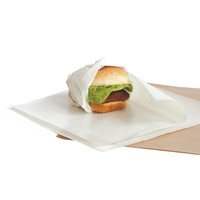 Papier d'emballage personnalisé avec logo, résistant à l'huile et de qualité alimentaire, vente en gros, pour les restaurants de hamburgers et de poulet frit