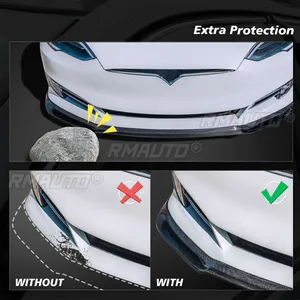 Para Chevy C6 Corvette 2005-2013, modelos de carrocería ancha estilo Z06 ZR1, alerón delantero de fibra de carbono estilo mate negro - Product Image 3