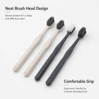 Brosse à dents jetable avec dentifrice en emballage individuel pour chambre d'hôtel et soins bucco-dentaires en voyage
