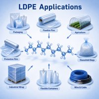 Granulés LDPE stabilisés aux UV de qualité supérieure pour film rétractable et film étirable – Qualité constante pour une coopération à long terme