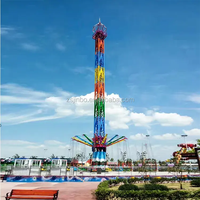 Tour volante poupée piège disque papillons attraction tour d'amusement jetpack lanternes danse spinner jouets d'amusement volant