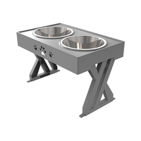 Mangeoire pour chien à hauteur réglable, 50 pièces, produit d'origine