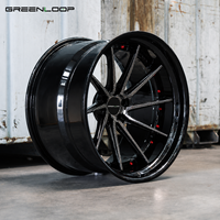 Jantes Greenloop en fibre de carbone forgée sur mesure, 20, 21, 22 pouces, légères, concaves profondes, pour supercars de luxe haute performance
