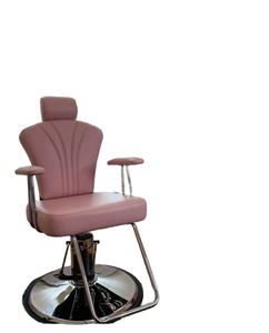 Fauteuil de salon de beauté inclinable en cuir avec repose-pieds réglable, fauteuil de styliste pour salon de coiffure, atelier, design moderne, coiffure - Product Image 1