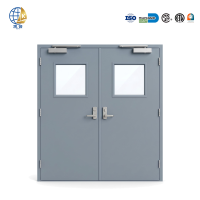 Porte de bureau en acier ignifugé gris clair avec finition émaillée pour espace de coworking, contemporaine, marque KaiYu, OEM personnalisé