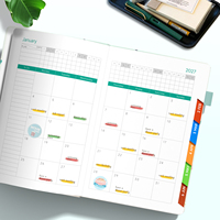 Cubierta de Cuaderno Personalizada A5 de Cuero PU con Hojas Sueltas, Impresión por Sublimación, Agenda y Diario