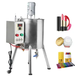 Machine de remplissage de mélange 15L avec ceinture chauffante/savon pour les mains baume à lèvres rouge à lèvres chauffage quantitatif Machine de remplissage d'agitation