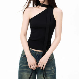 <span class=keywords><strong>Canottiera</strong></span> <span class=keywords><strong>canottiera</strong></span> nera <span class=keywords><strong>senza</strong></span> <span class=keywords><strong>spalline</strong></span> in maglia piccola <span class=keywords><strong>canottiera</strong></span> femminile estiva Slim <span class=keywords><strong>senza</strong></span> maniche con spalla corta capoverso - Product Image 4