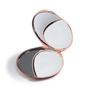 Wholesale Private Factory Promotional Metal Custom Pocket <b>Compact</b> Rose Gold <b>Mirror</b> - Product Image 4