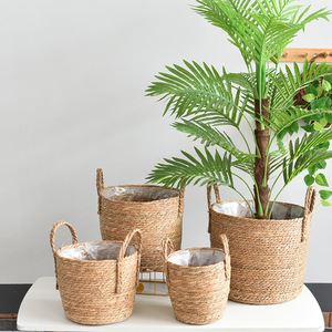 Gran oferta, maceta nórdica de paja de gran tamaño, cesta de flores para plantas verdes en maceta Extra grande, cesta para plantas, suelo tejido, bonsái para interiores - Product Image 2