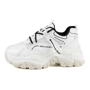 Wholesale Custom High Quality Thick PU Insole Women's Sneakers Fashionable Winter Dad Sports <b>Walking</b> <b>Style</b> <b>Shoes</b> - Product Image 2