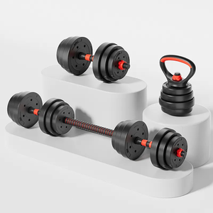 <span class=keywords><strong>Set</strong></span> Combinato di Attrezzature Fitness per <span class=keywords><strong>Palestra</strong></span> Domestica: Bilanciere, Kettlebell, <span class=keywords><strong>Set</strong></span> di Manubri Regolabili da 10kg, 15kg, 20kg per Flessioni e Pesi Liberi - Product Image 3