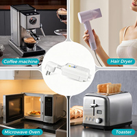 NANDAO 16A CE pour mise à la terre industrielle, adaptateur de prise RCD, norme européenne, fils en cuivre, disjoncteur différentiel 240V pour l'air