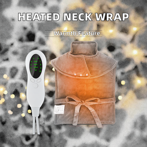 Wearable Thermal <b>Blanket</b> Shoulder Neck Back <b>Heated</b> Shawl <b>Wrap</b> Electric Heat Pad Timing Control Multi-Voltage Plug Body Pain 1 - Product Image 2