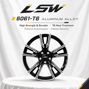 ล้อแม็กซ์ LS8172 5x120 ET20 ET35 ขอบสีดำเงา ลายก้านคู่ สำหรับรถยนต์เมอร์เซเดส เล็กซัส - Product Image 4