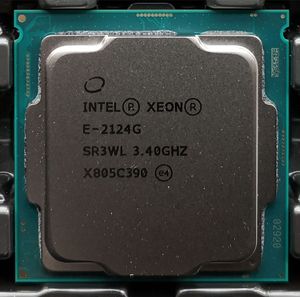 Processeur Core Xeon E2124g LGA 1151 Quad-core, processeur L3 Socket Xeon CPU E2124g LGA 1151 Quad-core, processeur serveur Xeon E-2124g - Product Image 1