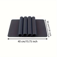 Tapis en silicone pour comptoir de cuisine, 40x30 cm, qualité alimentaire, résistant à la chaleur, antidérapant, imperméable