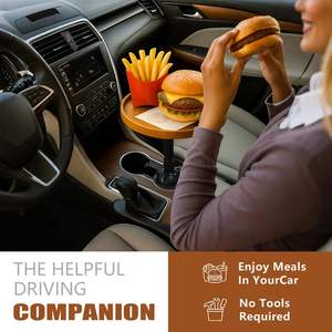 Soporte de Madera <span class=keywords><strong>para</strong></span> Coche, Mesa Cuadrada Elevada Flotante <span class=keywords><strong>para</strong></span> Té y Oficina, Accesorios Imprescindibles - Product Image 3