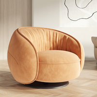 Fauteuil de salon moderne avec revêtement, fauteuil confortable pour appartement et hôtel, design de tissu personnalisable