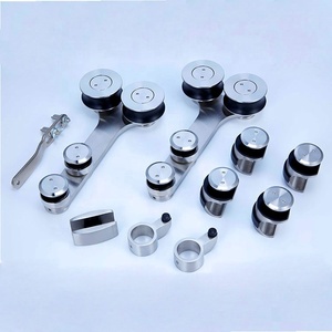 Châu Âu thiết kế hiện đại kính không khung cửa trượt phần cứng SS304/316 thép không gỉ 150kg Khả năng chịu tải cho cửa ra vào cửa sổ - Product Image 4