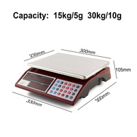 Balance électronique numérique intelligente Veidt Weighing ACS-JE21 Camry avec affichage LED, calcul du prix, comptage, 1g, en acier inoxydable