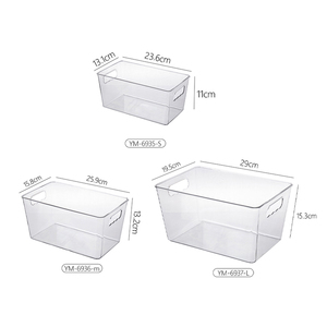 Hộp đựng đồ ăn nhẹ bằng nhựa PET di động, có thể xếp chồng, dùng để đựng đồ chơi trên bàn, hoặc đựng quần áo - Product Image 6