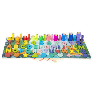 Gioco Educativo in Legno per Bambini in Età Prescolare, Tavola Logaritmica Magnetica con Alfabeto e Numeri, Puzzle Labirinto - Product Image 6