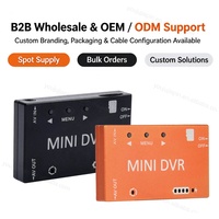 2026 DMKR Mini Enregistreur FPV DVR Analogique CVBS AV Entrée/Sortie Carte TF Batterie Intégrée 400mAh Aluminium CNC 24.5g Vente en Gros