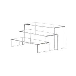 Exhibidor Acrílico Transparente Personalizado <span class=keywords><strong>de</strong></span> 3 Niveles, Organizador <span class=keywords><strong>de</strong></span> Escritorio para Cosméticos, Perfumes y Coleccionables - Product Image 1