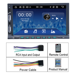 Lecteur MP5 universel pour voiture 7028B avec écran tactile de 7 pouces, prise en charge du Mirror Link, radio FM, musique, lecteur <span class=keywords><strong>DVD</strong></span> de voiture avec Bluetooth intégré - Product Image 6