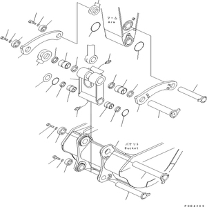 สลักบุ้งกี๋ 209-944-7351 สำหรับรถขุด PC750-7 PC800-7 อะไหล่รถขุด รหัส 2099447351 - Product Image 1