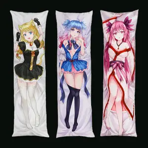 Vograce Custom Double Side Printed 50 X 150 Fairy Tail Cartoon Anime Decorative Body Pillow Dakimakura