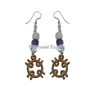 ราคาที่ดีที่สุดการรักษาต่างหูพลอย RAC - Product Image 1