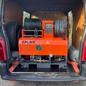 Máquina de limpeza de alta pressão para esgoto, tanque de água, chassi de empilhadeira 2025, jato de drenagem de 50-1200 mm