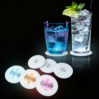Lumières LED colorées pour bouteilles, autocollants LED RGB en EVA pour bouteilles de vin et de spiritueux, barre lumineuse pour porte-gobelets, sous-verres LED pour boîtes de nuit