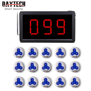 ระบบเรียกไร้สาย Daytech สำหรับการใช้งานในโรงพยาบาล กรณีฉุกเฉินของพยาบาล และร้านอาหาร ปุ่มกันน้ำ 20 ปุ่ม ระยะ 150 เมตร - Product Image 1