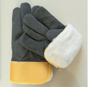 Gants en cuir fendu à double paume Design de paume supplémentaire pour une protection et un confort maximum Idéal pour le travail manuel et les travaux industriels - Product Image 6