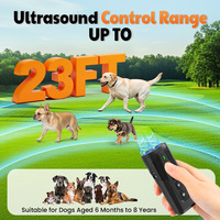 Nouveauté : Dissuasif Ultrasonique 3 Sons Réglables pour Chiens, Rechargeable 1200mAh, Entraîneur Canin, Dispositif Anti-Aboiement et Répulsif