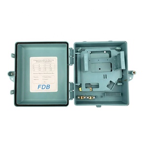 Boîtier de distribution de <span class=keywords><strong>fibre</strong></span> optique FTTH 16 cœurs, boîtier de répartition 1x16 en PP, étanche IP55, ignifuge, impression de logo personnalisée, mural - Product Image 1