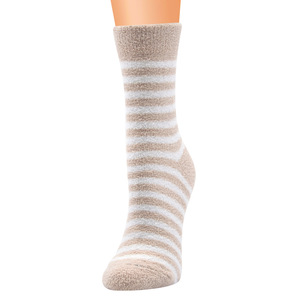 New Fashion <strong>Fuzzy</strong> Striped <strong>Warm</strong> Winter Tube Women's Fluffy Thick <strong>Socks</strong> Cozy Home Ankle <strong>Socks</strong> for Women - Product Image 3