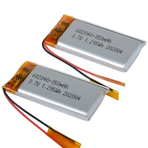 KC CE <span class=keywords><strong>BIS</strong></span> Certificats 350mAh Batterie Stylo 400mAh 450mAh Batterie Lipo Rechargeable 602040 350mAh 3.7V Batterie Lithium Polymère - Product Image 3