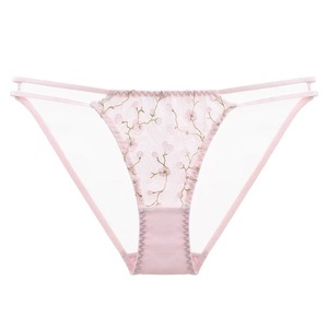Nouveau modèle 2026 – Lingerie sexy européenne et américaine pour femme, culotte fine <span class=keywords><strong>en</strong></span> dentelle brodée ajourée, taille basse, style français - Product Image 5