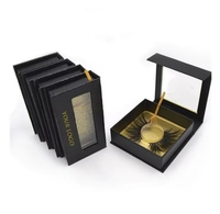 Custom Logo Luxury Recyclable Paperboard Eyelash Folder with Embossing and Glossy/Matt Lamination (Custom Size & Color)