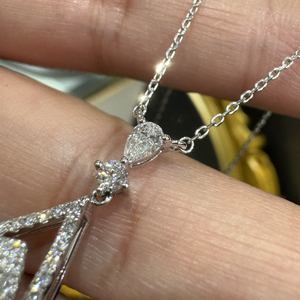 Collar de diamantes cultivados en laboratorio de 10K 14K 18K para mujeres cubanas al por mayor - Product Image 5