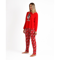 Ensemble pyjama décontracté deux pièces pour femme DISNEY, imprimé manga, taille XL, respirant et chaud, avec fermeture élastique à la taille, pour vêtements de nuit d'automne