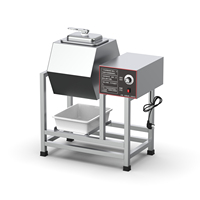 Marinateur à viande à affichage numérique, machine à marinade rotative commerciale, tambour à viande en acier inoxydable pour la transformation alimentaire